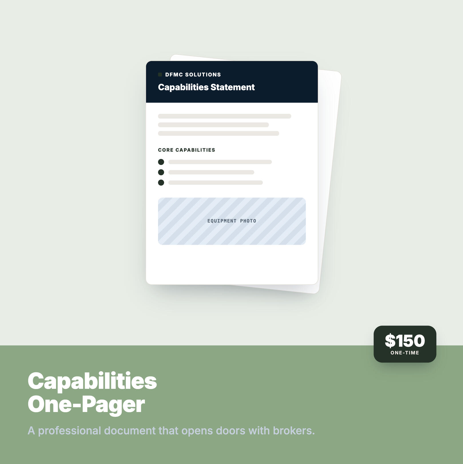 Capabilities One-pager